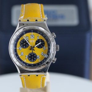 Swatch 'Secret Agent' Chronograph Watch 1996 Yellow