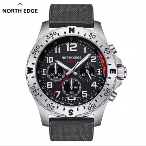 NORTH EDGE Mach 2 48mm Solar Quartz Durable 316L Stainless Steel watch