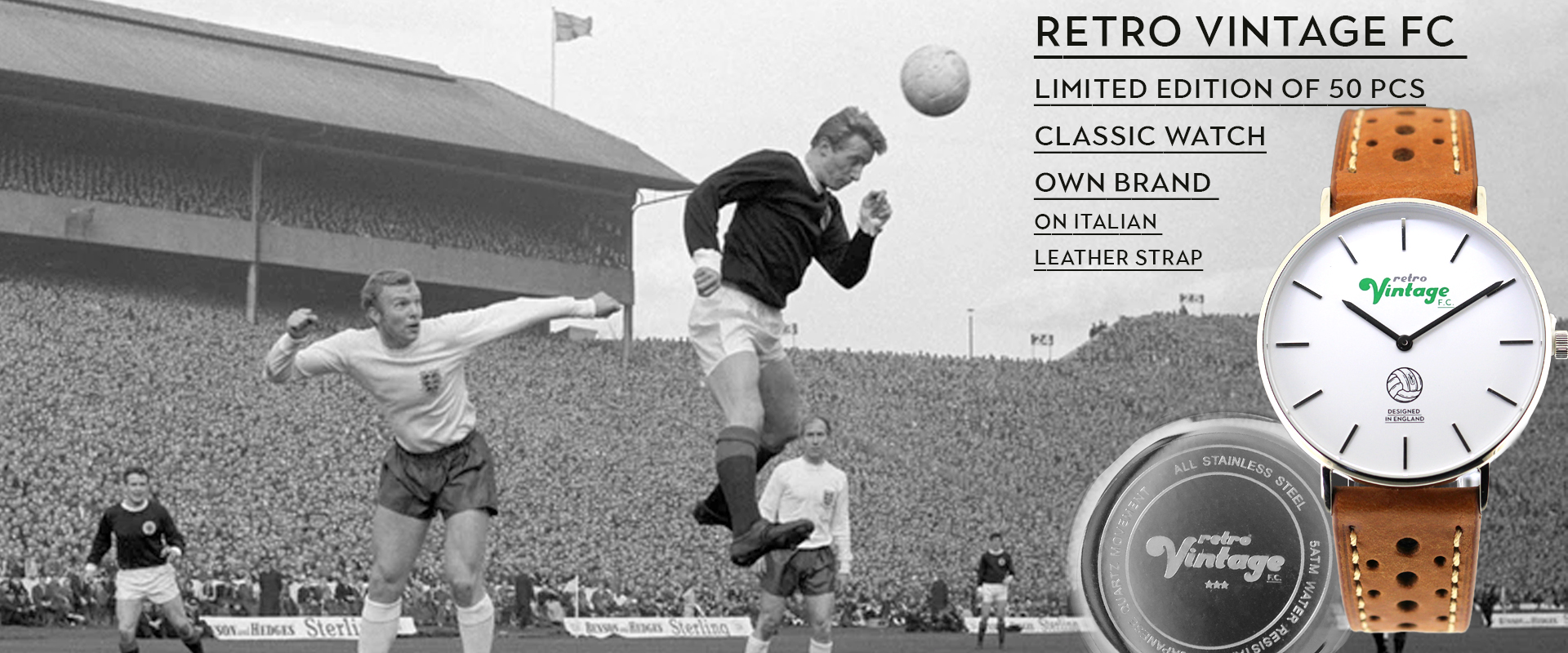 Retro Vintage Football Club Watches FC - Own brand limited edition timepieces