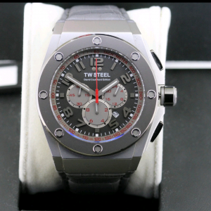 TW STEEL Grey Red David Coultard Racing Watch 48mm Special Edition CE4002 Boxed