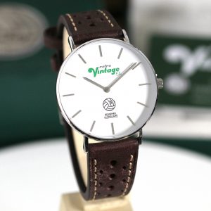 Retro Vintage Football Watch- Italian Leather Strap Limited Edition of 50 BR