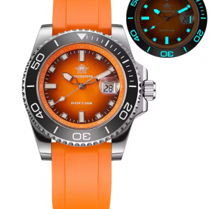 Addiesdive AD2089 316L steel Quartz Divers Watch Orange Strap Boxed New unworn (IMPORT)