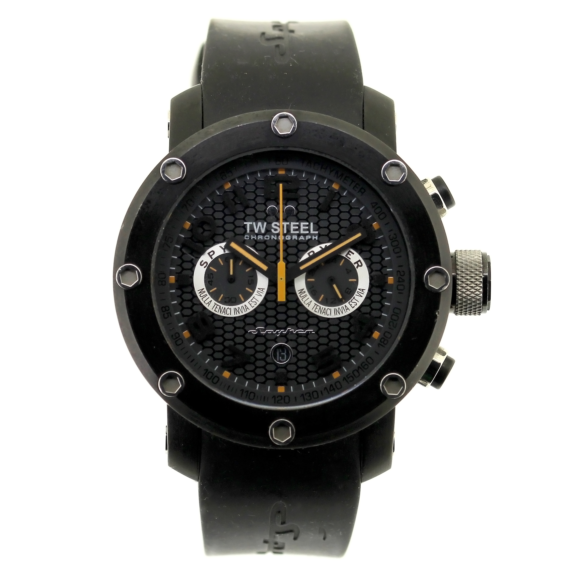 TW Steel Men’s TW668 Spyker Cars Discontinued Black Rubber Strap Watch RRP £449 B+P 2014 new battery TW Steel Men's TW668 Spyker Cars Discontinued Black Rubber Strap Watch RRP £449 B+P 2014 new battery