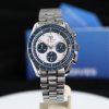 WatchDives (IMPORT) WD1860 Japan VK63 Quartz Sweep Second Chronograph 316L Steel - White Blue
