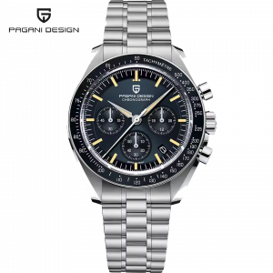 PAGANI DESIGN VK63 Quartz Space Chronograph Blue Dial Steel Bracelet Watch (IMPORT)