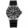 Addies Dive Men Fashion Casual Watch Calendar Display 50m Waterproof Tube Luminous Watch Black Dial Rotating Bezel Quartz Watch